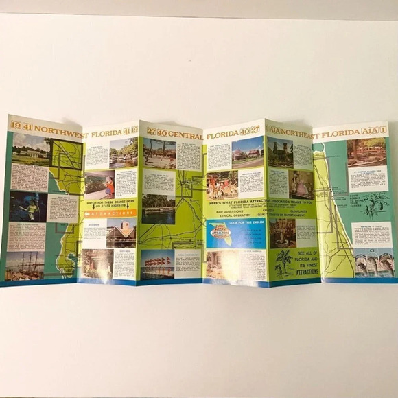 Vintage Florida Travel Scenic Attractions and Webbs Monroe Station Brochures - Picture 4 of 11